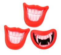 TOGEVAL Jouets à Mâcher pour Chiens, 3 Pièces, Vinyle Souple, Halloween | Visages de Cochon à Canines Assortis, Attirent L’Attention, Stimulent L’Intelligence, Réduisent les Comportements Anxieux