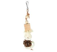 TOGEVAL Jouets Naturels à Mâcher pour Perroquets Perchoirs à Oiseaux Nid De Perruche pour Oiseau Naturel Jouets pour Oiseaux Perroquet pour Hamsters Tente Hamac Cage en Bois