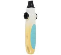 TOGEVAL Kazoo Double Orifice Facile à Apprendre, Plastique Léger Jaune-blanc Dégradé, Instrument Musical Portable pour Adolescents et Adultes, pour Accompagnement Guitare Ukulélé, Kit