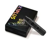 TOGEVAL Kazoo Instrument de Musique Double Trous Noir avec Membranes Rondes Remplaçables et Lanière Simple à Jouer pour Accompagnement Musical