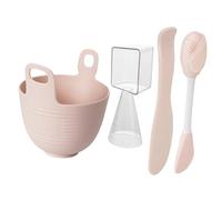 TOGEVAL Kit Bol Silicone pour Masques Visage DIY Set de Mélange et Application Facile Bol Masque Multi-usage pour Soins Du Visage Outils de Beauté Pratiques et Naturels