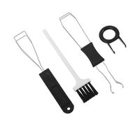 TOGEVAL Kit D’Extraction 4 Pièces pour Clavier Mécanique Outil Métallique avec Extracteur de Touches et Commutateurs, Brosse de Nettoyage Incluse, Compatible Claviers Mécaniques