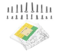 TOGEVAL Kit de 10 Vis de Montre en Acier Inoxydable Micro-Vis pour Bracelet Fond et Porte-Pile Assortiment Précis pour Réparation Horlogère pour Horlogers et Entretien Minutieux