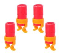 TOGEVAL Kit de 4 Pinces à Vis Diamètre de Poignée 6-8mm Outil de Maintien de Vis en Abs Rouge Améliore L'efficacité Sécurité en Menuiserie en Menuiserie pour Travail du Bois