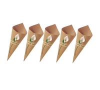 TOGEVAL Kit de 50 Pièces de Papier d'Emballage pour Fleurs Soi-Même Cônes en Kraft Naturel pour Bouquets Accessoires DIY pour Emballage de Bouquets de Fleurs Séchées Mariage et Fête