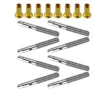 TOGEVAL Kit de 8 Chevilles et Vis D'accordage en Acier pour Piano et Instruments à Cordes, Fixation Stable des Cordes, Compatible Guitares, Violons, Ukulélés - Accessoires Instruments