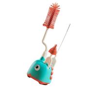 TOGEVAL Kit de Nettoyage pour Biberons avec Brosse Longue et Support Set Écologique pour Gourdes et Accessoires Brosse à Bouteille avec Crochet Suspendu Adaptée