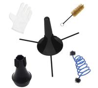 TOGEVAL Kit de Nettoyage Trompette Portable avec Support Flexible Brosses Entretien et Bouchon Étouffoir