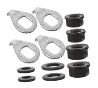 TOGEVAL Kit Écrous et Rondelles de Moyeu Acier Résistant Antirouille pour Roues et Arrière VTT Route et Électrique avec Crochets de Sécurité