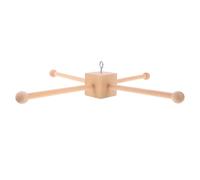 TOGEVAL Kit Mobile pour Chambre D'garçon et Filles en Bois Beige Support Facile à Assembler et Accessoires Carillon Suspendu pour Décoration DIY Minimaliste