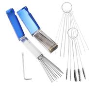 TOGEVAL Kit Nettoyage Carburateur Inox Brosse Aiguille 1 Set Portable Entretien Moteur Carburateur Outils Réparation Saison Toute Année Usage Professionnel Mécanique
