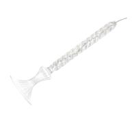 TOGEVAL Lampe à Huile en Verre Spirale Nordique Transparente Moyenne Décoration Romantique pour Intérieur et Terrasse Bougie Pilier Rechargeable Lampe à Huile Vintage pour Salle à