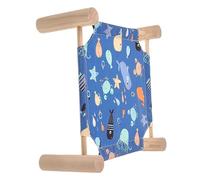 TOGEVAL Lit de Camp Surélevé pour Petits Animaux Hamac Détachable pour Hamster Lapin et Cochon Confortable et Respirant Facile à Nettoyer Résistant et Pratique