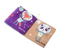 TOGEVAL Livre en Tissu Interactif pour Bébé, Coloré et Résistant, Apprentissage Sensoriel Précoce Textures Variées, Éveil Tactile et Visuel, Éducatif D’éveil pour Nourrissons