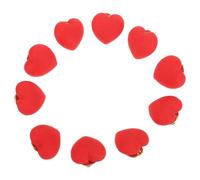 TOGEVAL Lot de 10 Broches Saint-Valentin de Cœur Rouge Mat Petites Épingles Décoratives pour Vêtements Pulls Chapeaux - Accessoires pour Fête Mariage et Présent d'Amour