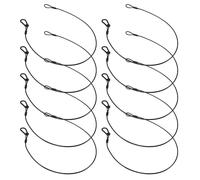TOGEVAL Lot De 10 Câbles De Sécurité En Acier Pour Éclairage De Scène Avec Verrou De Câble Robuste Pour Éclairage De Scène En Acier Noir