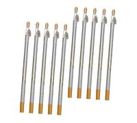 TOGEVAL Lot de 10 Crayons à Traits Étanches Petite Taille Gris Outil de Maquillage pour Sourcils Résistants à L’eau Utilisation Professionnelle avec Taille-crayon Intégré