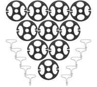 TOGEVAL Lot de 10 Crochets en Métal pour Housse de Siège Auto, Fixation Stable et Ajustement en Plastique et Fer pour Installation Intérieure de Véhicule
