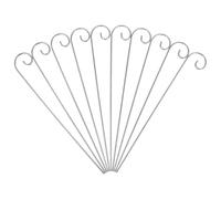 TOGEVAL Lot de 10 Crochets pour Jardin en Fer Robuste et Résistant aux Intempéries, pour Accrocher Plantes Suspendues et Étiquettes Espaces Extérieurs