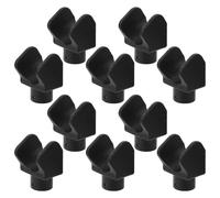 TOGEVAL Lot de 10 Patins de Repose-jambes en Plastique Robuste, Bloc de Support pour Fauteuil Roulant, Guide Latéral Amovible Compatible pour Accessoires de Chaise de Mobilité,