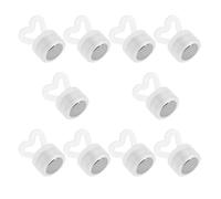 TOGEVAL Lot de 10 Poids Décoratifs pour Ballons à Hélium Forme Cœur Base Lestée Réutilisable, Accessoires pour Décoration de Mariage et Fête D’anniversaire, Stable pour Ballons