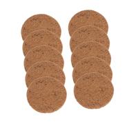 TOGEVAL Lot de 10 Tapis de Nidification en Fibre Végétale Naturelle pour Pigeons Diamètre 20 CM Épaisseur 06-08 CM Coussins Respirants et Réutilisables pour Nid d'Oiseau Fournitures