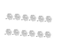 TOGEVAL Lot de 12 Boîtes à Bonbons en Plastique Blanc Alimentaire Élégantes et Créatives de Cœur pour Mariage Naissance et Fête Boîte à Dragées Légère et Portable