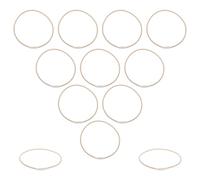 TOGEVAL Lot de 12 Élastiques Antichocs pour Microphone à Condensateur Anneaux en Caoutchouc Souple 22 CM à Suspendre Antivibrations Compatibles Accessoires de Remplacement pour Support