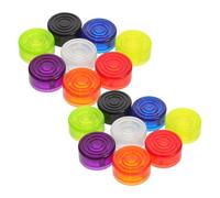 TOGEVAL Lot de 16 Capuchons en Plastique Multicolores pour Pédale d'Effet Guitare Accessoires Switch Boutons-Poussoirs pour Pédale Multi-Effets Usage Professionnel