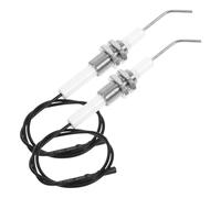 TOGEVAL Lot de 2 Aiguilles D'allumage en Céramique M10x1 pour Brûleurs Gaz, Allumeurs de Barbecue Extérieur et Poêles, Pièces de Rechange pour Grils et Chauffages Patio, Compatible