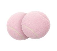 TOGEVAL Lot De 2 Balles De Tennis Roses en Caoutchouc pour Entraînement Débutant Jouets Ludiques Souples Et Légères pour Filles Tennis De Terrain De Jeu Améliorez Vos Compétences