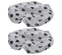 TOGEVAL Lot de 2 Bonnets de Ajustables Grands en Satin Imperméable pour Femmes, Bonnets de Bain Élastiques Résistants à L'eau, Adaptés Cheveux Longs Teints, Utilisation Bain, la Cuisine