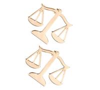 TOGEVAL Lot de 2 Broches à Revers en Alliage 3,5 Cm Couleur Or, Épingles de Costume Pendentif Balance Justice, Accessoires pour Chemises et Vêtements Masculins et Féminins, pour Tenue
