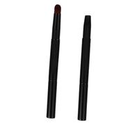 TOGEVAL Lot de 2 Brosses à Sourcils Double Embout Rétractables, Pinceaux Professionnels Anguleux Mini, Outils Cosmétiques Portables Capuchon, Maquillage Yeux et Sourcils, Usage Quotidien