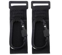 TOGEVAL Lot de 2 Crochets Antidérapants pour Poussette, Clips Robustes Renforcés Noirs, Support Jusqu'à 30 Kg, Compatibles Poignées Poussette et Chariot, pour Porte-paquet Puériculture