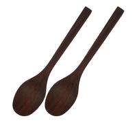 TOGEVAL Lot de 2 Cuillères à Miel en Bois de Poulet 17 CM Petites Cuillères à Dessert Réutilisables Ustensiles Cuisine Multifonctions pour Mélanger Remuer la Cuisine et Maison