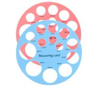 TOGEVAL Lot de 2 Gabarits Ronds en Silicone pour Mesurer la Taille des Mamelons, Outil de Mesure Précis pour Mère, Couleurs Rose et Bleu Clair, Règle Compacte pour L’allaitement Choix