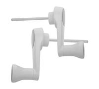 TOGEVAL Lot de 2 Manivelles D'établi Grises à 6 Dents pour Réglage Manuel Hauteur, Accessoires Industriels Robustes et Solide pour Table D'étude Assis-Debout, Mécanisme de Levage