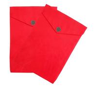 TOGEVAL Lot de 2 Paquet de Rangement pour Bible en Velours Rouge, Pochette Style Chinois pour Textes Sacrés Bouddhistes et Coran, Housse Protectrice Résistante à L'humidité, pour