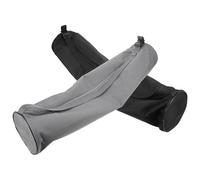 TOGEVAL Lot de 2 Paquet de Tapis de Yoga en Tissu Oxford Résistant avec Fermeture Éclair Dimensions 72 X 16 CM Coloris Gris et Noir Paquet de Rangement Léger et Pratique pour Sport