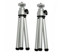 TOGEVAL Lot de 2 Perches à Selfie Mini Trépieds en Alliage d'Aluminium Flexibles et Portables Supports Compatibles Smartphone Tiges de Retardateur Stables pour Photo et Vidéo Couleur