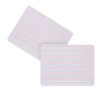 TOGEVAL Lot de 2 Petits Tableaux Blancs Pédagogiques 9x12 Pouces Double Face Lignes et Surface Effaçable à Sec, Tableau D’écriture pour Bureau et Salle de Classe, Outil D’apprentissage