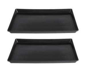 TOGEVAL Lot de 2 Plateaux pour Cage D’Animaux 44x29x3 Cm, Bac à Déjections Étanche et Facile à Nettoyer, Support Solide pour Oiseaux, Petits Chiens, Lapins et Chats, Fond de Cage Pratique