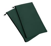 TOGEVAL Lot De 2 Pochettes Portefeuille en Cuir PU pour Reçus De Caisse Fermeture Éclair Robuste