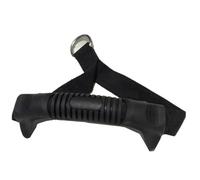 TOGEVAL Lot de 2 Poignées de Traction à Anneau Noir Poignée de Corde pour Entraînement Fitness Musculation Accessoires pour Barre de Traction et Câble Prise Antidérapante Confortable