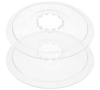 TOGEVAL Lot de 2 Protège-rayons Transparents en Abs pour Vtt, Cache Volant Moteur 138 Mm Compatible 5-7 Vitesses, Accessoire Vélo pour Protection Roue Arrière Robuste et Réutilisable