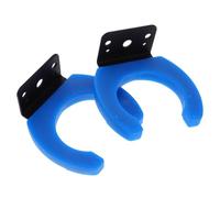 TOGEVAL Lot de 2 Supports Muraux Universels en Métal Bleu pour Microphone sans Fil, Crochets Suspendus Pratiques pour Ktv, Studio et Usage Domestique, Gain de Place et Installation Murale