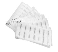 TOGEVAL Lot de 20 Étiquettes Autocollantes Transparentes pour Flacons de Format Voyage, Compatibles Produits de Toilette et Shampooing, Étiquettes Pvc Résistantes pour Organisation Salle