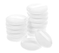 TOGEVAL Lot de 20 Houppettes à Maquillage Rondes 45x10 Mm en Velours Blanc Douces pour Femmes Visage Utilisation Cosmétique Quotidien Couleur Aléatoire