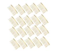 TOGEVAL Lot De 20 Peignes à Cheveux En Fil Métallique Doré 20 Dents Pour Coiffures Mariage Demoiselles D’honneur Bijoux De Mariée Et Voiles Accessoires Cheveux Élégants